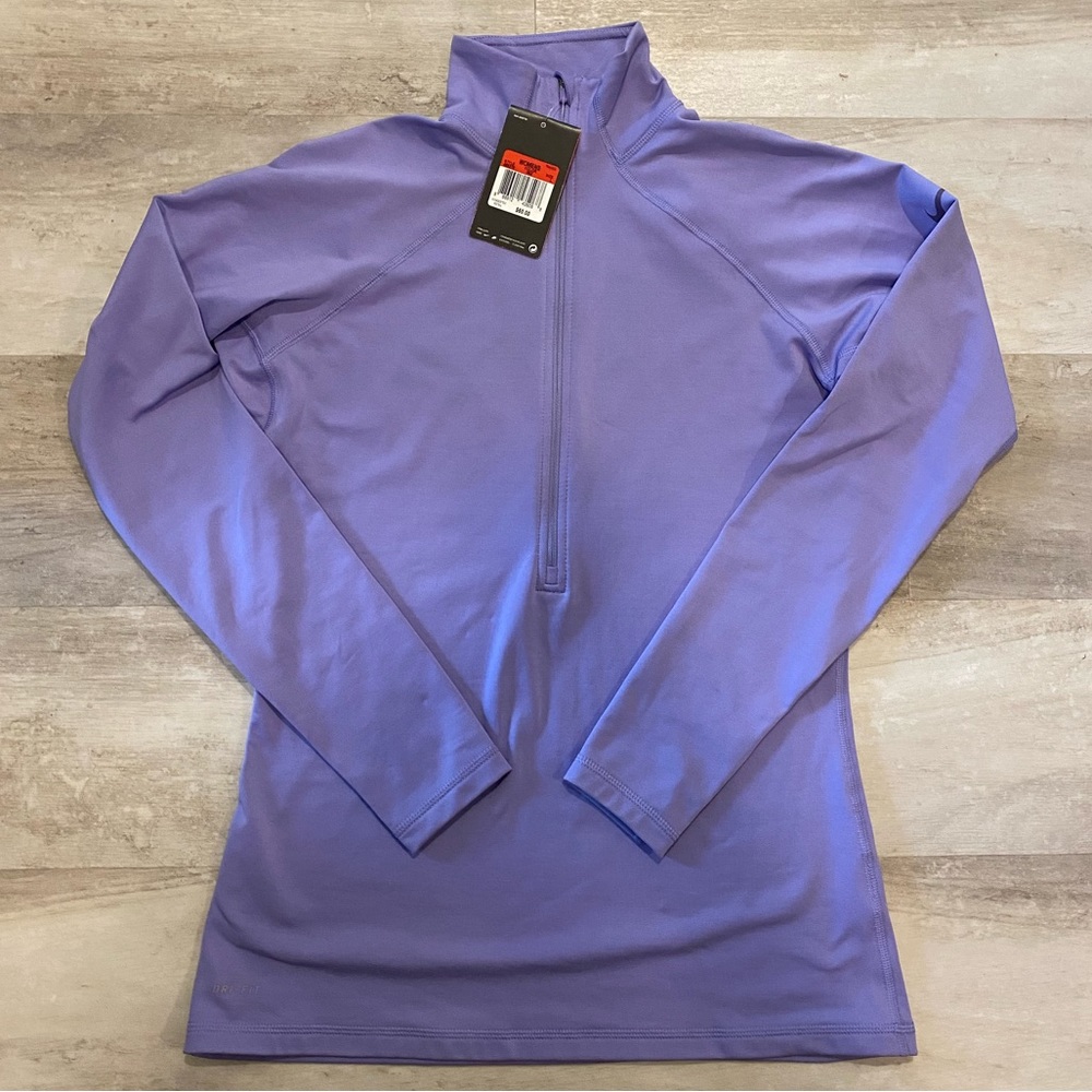 NWT Purple Nike Long Sleeve Half-zip shirt